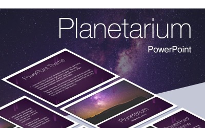 Planetarium Sjablonen PowerPoint presentatie