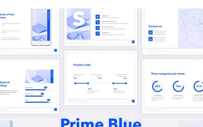 Prime Blue - Modello di Keynote
