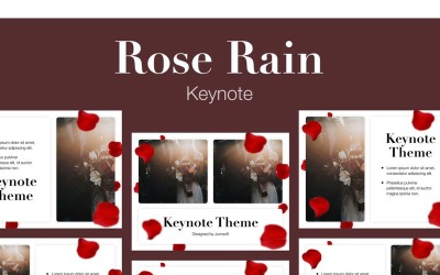 Rose Rain - Keynote-sjabloon