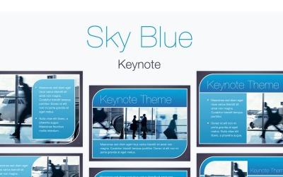 Sky Blue - szablon Keynote