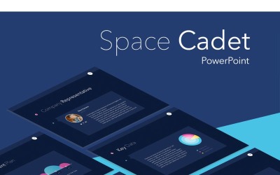 Szablon programu Space Cadet PowerPoint