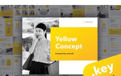 Yellow Concept - шаблон Keynote