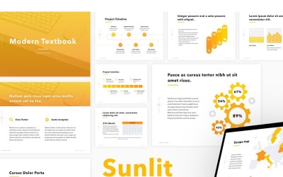Modello di PowerPoint illuminato dal sole