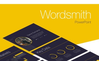Modello PowerPoint di Wordsmith