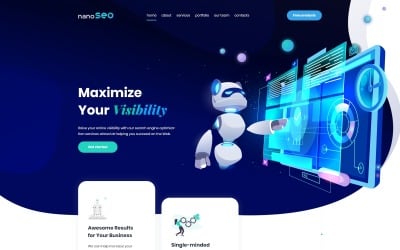 nanoSEO - SEO Business Landing Page Vorlage