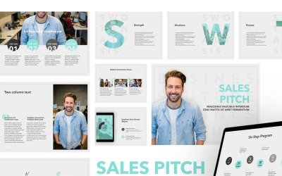 Plantilla de PowerPoint de argumento de venta