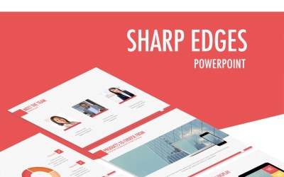 Šablona PowerPoint Sharp Edges