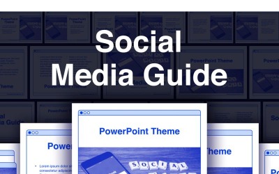 Social Media Guide PowerPoint sablon