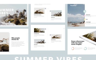 Sommar Vibes PowerPoint mall