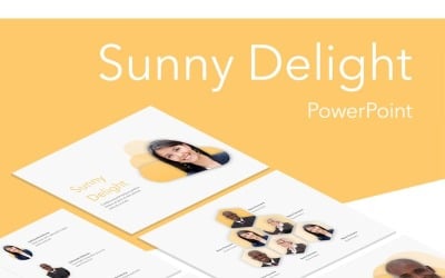 Sunny Delight Sjablonen PowerPoint presentatie