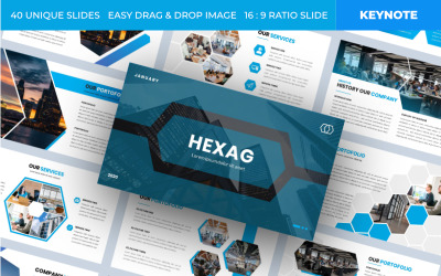 Hexag - Шаблон бизнес-презентации
