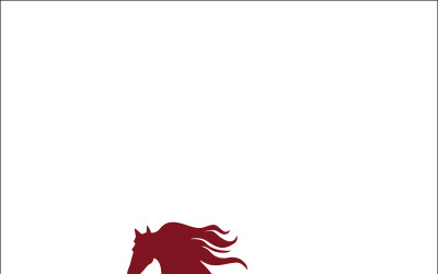 Modelo de logotipo de cavalo