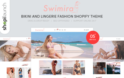 Swimira - Bikini & Lingerie Fashion Shopify Theme #96814