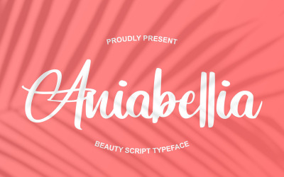 Aniabellia | Beauty Script lettertype lettertype