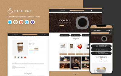 Coffee Cafe - responzivní šablona OpenCart