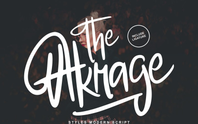 Die Akrage | Stile moderne Schriftart