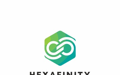 Hexagon Infinity Logo Template