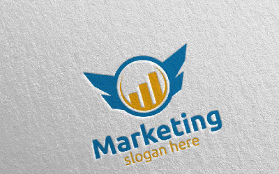 Marketing Financial Advisor Design 35 Logo Template