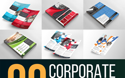 Paquete de folletos corporativos definitivos: plantilla de identidad corporativa