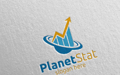 Planet Marketing Financial Advisors Design Icon 25 Modèle de Logo
