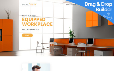 SharedSpace - Coworking Moto CMS 3-sjabloon