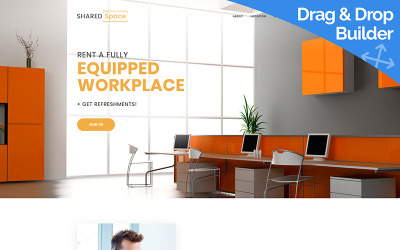 SharedSpace - Coworking Moto CMS 3 Template