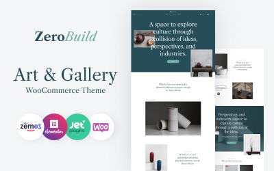 ZeroBuild - WooCommerce Art Gallery Theme som ökar din butik