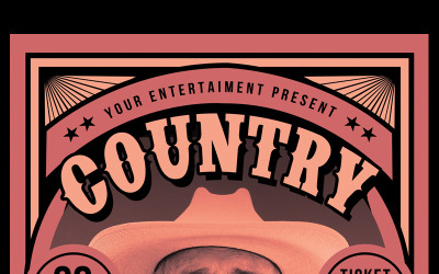 Country Music Festival - Vállalati-azonosság sablon
