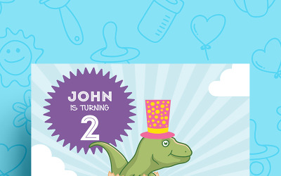 Dino-Mite Birthday Party Invitation / Flyer - Corporate Identity Template