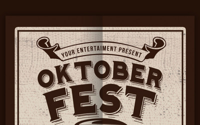 Fiesta de la cerveza Oktober Fest - Plantilla de identidad corporativa