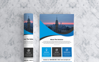 Flyer - mall för företagsidentitet