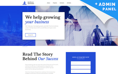 Landing Page Template namens "Real Estate Investor" #97010