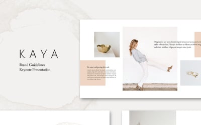 Wytyczne marki KAYA - szablon Keynote