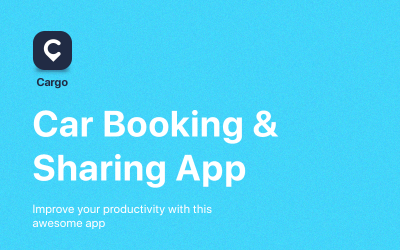 Cargo - Car Booking &amp;amp; Sharing App UI Elements