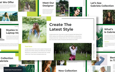 Gabriela PowerPoint sablon