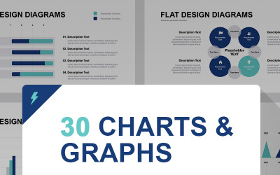 Grafiken und Diagramme für PowerPoint-Vorlage