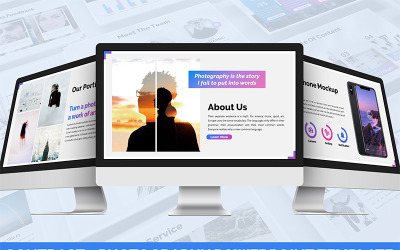 Kontrast - Fotoğrafçılık PowerPoint şablonu