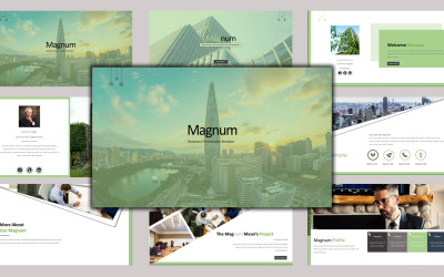 Magnum - Creatieve zakelijke PowerPoint-sjabloon