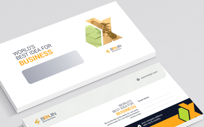 MEGA-kuvert - mall för företagsidentitet