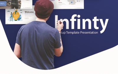 Modello PowerPoint completamente animato di presentazione di avvio di Infinity