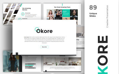 Modello PowerPoint creativo di Okore