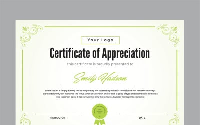Plantilla de certificado de empresa