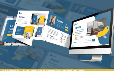 舒适 - 家具的PowerPoint模板