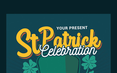 St Patricks Day Celebration - mall för företagsidentitet
