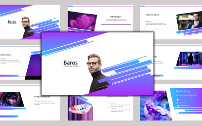 Szablon PowerPoint Baros - Creative Business #97188