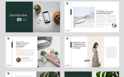 Szablon PowerPoint Brand Identity Guideline #97174