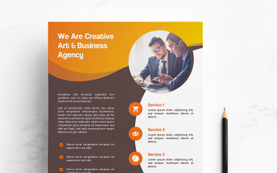 Creative Flyer - mall för företagsidentitet