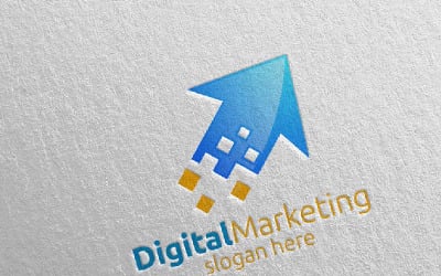 Digital Marketing Financial Advisor Design 51 Logo Template