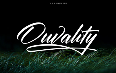 Ouvalität | Eine stilvolle Unterschrift Kursivschrift
