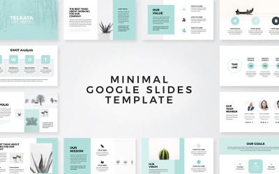 Présentation de Telkata Minimal Clean Google Slides